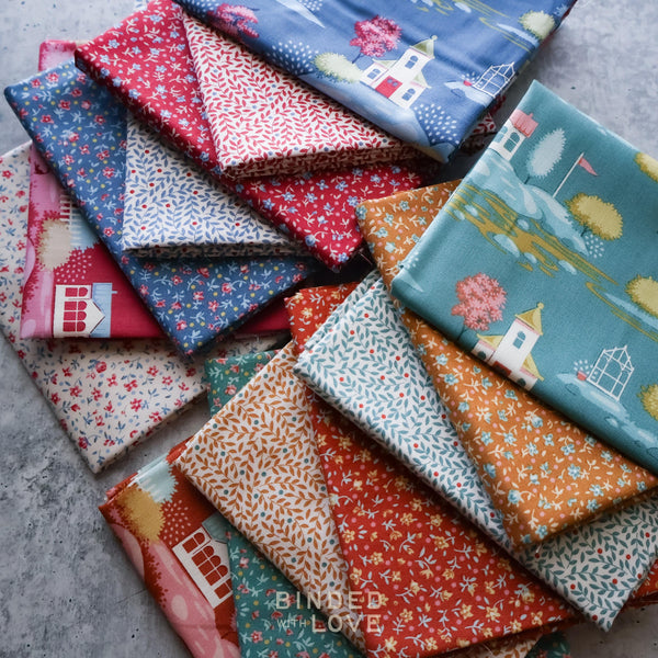 PREORDER Tilda Village Life Blender Collection Precut Bundle | 14 Prints | Fat Quarter Bundle | Half Yard Bundle