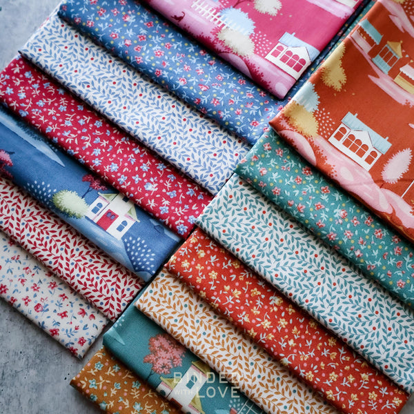 PREORDER Tilda Village Life Blender Collection Precut Bundle | 14 Prints | Fat Quarter Bundle | Half Yard Bundle