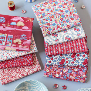 PREORDER Tilda Village Life Winter Colorway Bundle | Precut Bundle | 17 Prints | Fat Quarter Bundle | Half Yard Bundle