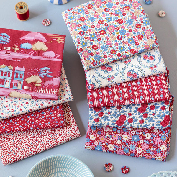 PREORDER Tilda Village Life Winter Colorway Bundle | Precut Bundle | 17 Prints | Fat Quarter Bundle | Half Yard Bundle