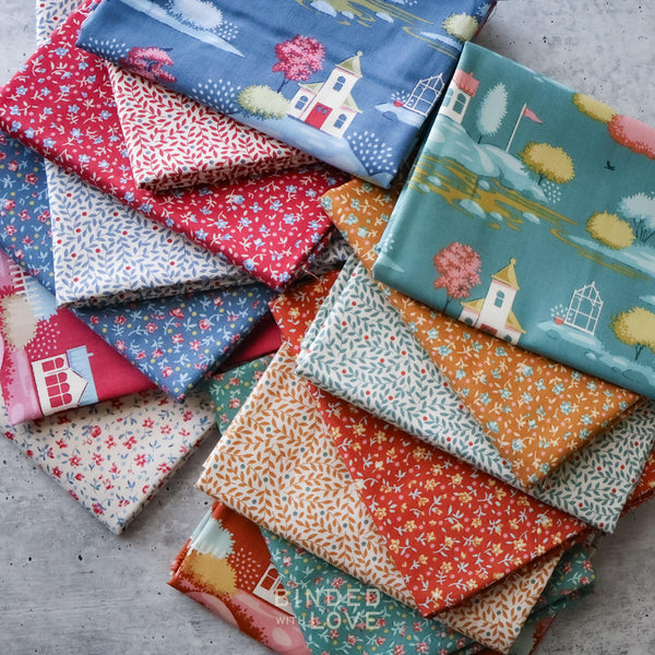 PREORDER Tilda Village Life Blender Collection Precut Bundle | 14 Prints | Fat Quarter Bundle | Half Yard Bundle