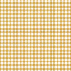 Tilda Wideback Woven Gingham Yellow TIL150015 | 108” Wide Quilt Backing Fabric | Continuous Yardage