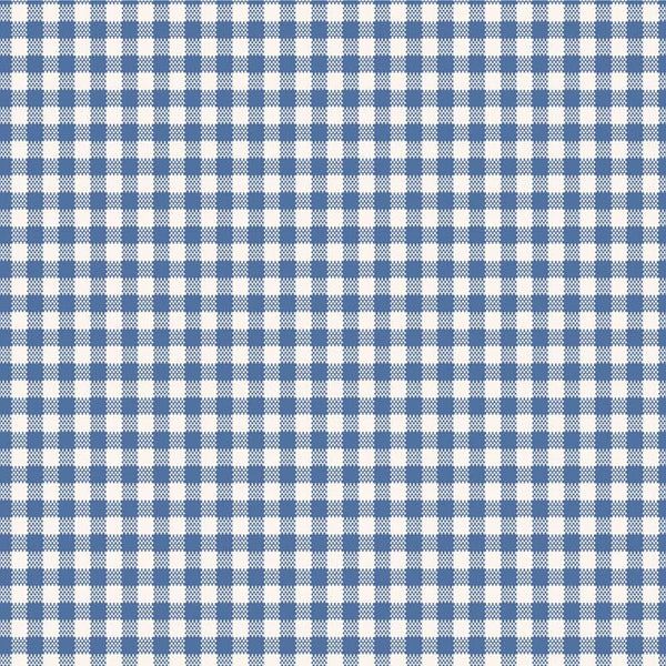 Tilda Wideback Woven Gingham Blue TIL150016 | 108” Wide Quilt Backing Fabric | Continuous Yardage