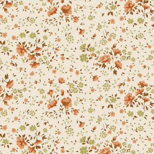 Tilda Wideback Ellie Ginger/Orange TIL150013 | 108” Wide Quilt Backing Fabric | Continuous Yardage