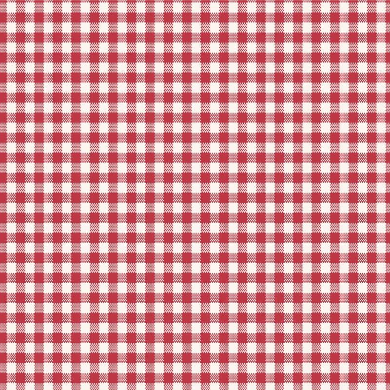 Tilda Wideback Woven Gingham Red TIL150018 | 108” Wide Quilt Backing Fabric | Continuous Yardage