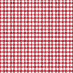 Tilda Wideback Woven Gingham Red TIL150018 | 108” Wide Quilt Backing Fabric | Continuous Yardage