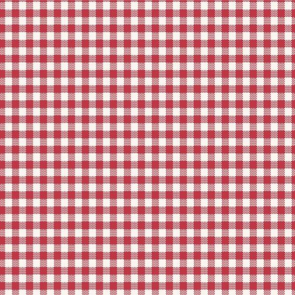 Tilda Wideback Woven Gingham Red TIL150018 | 108” Wide Quilt Backing Fabric | Continuous Yardage