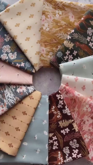 Folk Florals Straw JR103-ST1 | Adventure North by Jaclyn Ruble Design
