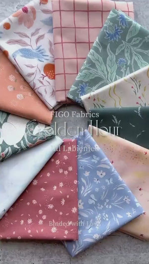 Golden Hour by Jill Labieniec for FIGO Fabrics | 11 Prints | Fat Quarter Bundle | Half Yard Bundle | BUNDLE-236