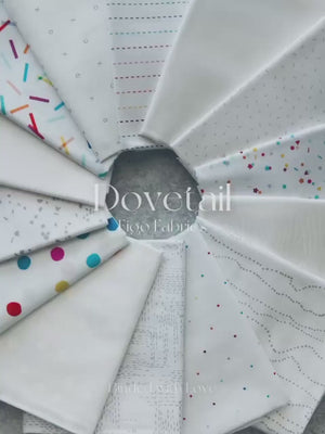 Dovetail by Ghazal Razavi for Figo Fabrics | 14 Print Low Volume Fat Quarter Bundle | Half Yard Bundle | Quilting Fabric | BUNDLE-247
