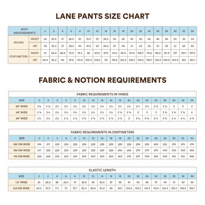 Lane Pants Sewing Pattern