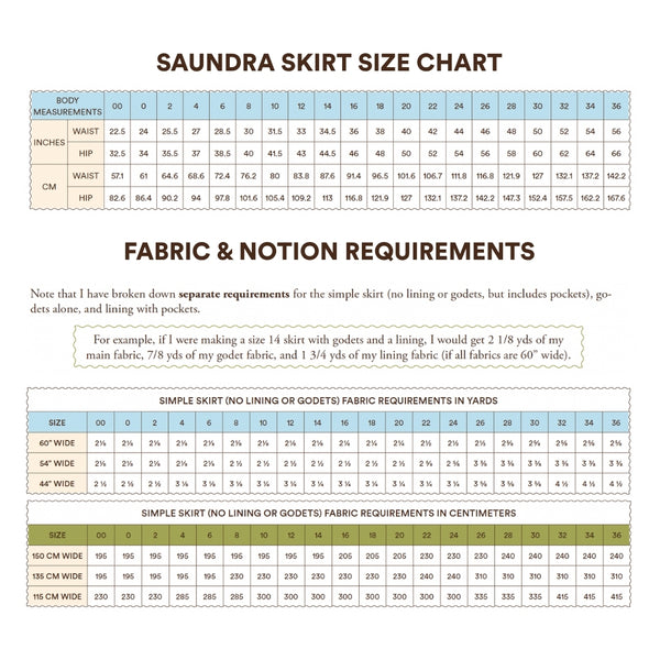 Saundra Skirt Sewing Pattern