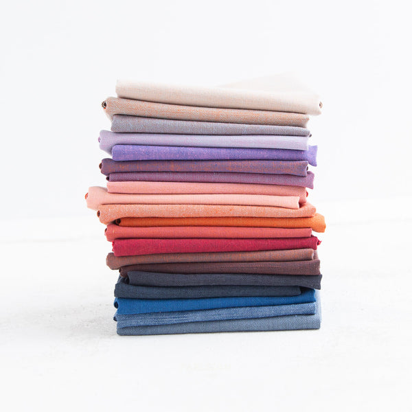 Watercolor Wovens in Skyscape | 20 Fabrics | BUNDLE-297