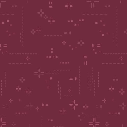 Borgogna DSE-711 | Decostitch Elements by Art Gallery Fabrics | Quilting Fabric | Continuous Yardage | Fat Quarter | Red Blender Fabric
