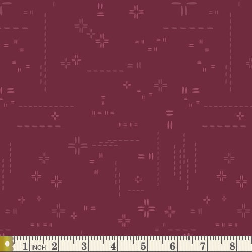 Borgogna DSE-711 | Decostitch Elements by Art Gallery Fabrics | Quilting Fabric | Continuous Yardage | Fat Quarter | Red Blender Fabric