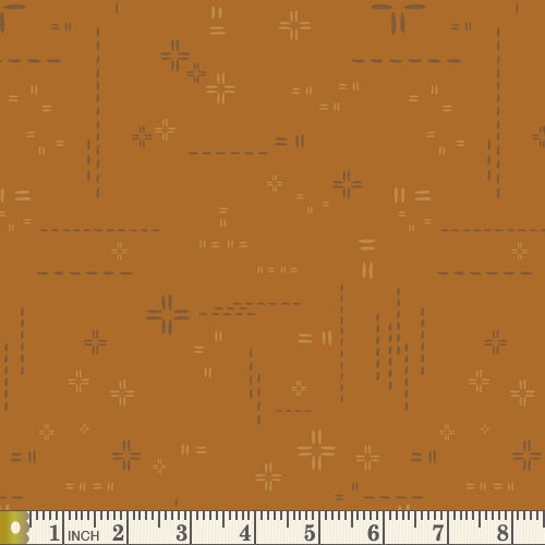 AGF Decostitch Pecan Praline DSE-714 | Decostitch Elements by Art Gallery Fabrics | Continuous Yardage | Fat Quarter