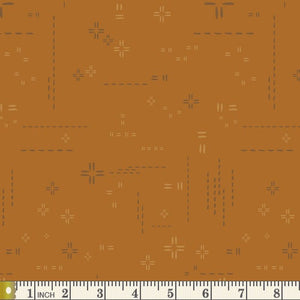 AGF Decostitch Pecan Praline DSE-714 | Decostitch Elements by Art Gallery Fabrics | Continuous Yardage | Fat Quarter