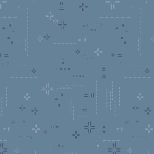 AGF Decostitch Blue Minerale DSE-710 | Decostitch Elements by Art Gallery Fabrics | Yardage | Fat Quarter | Quilting Fabric