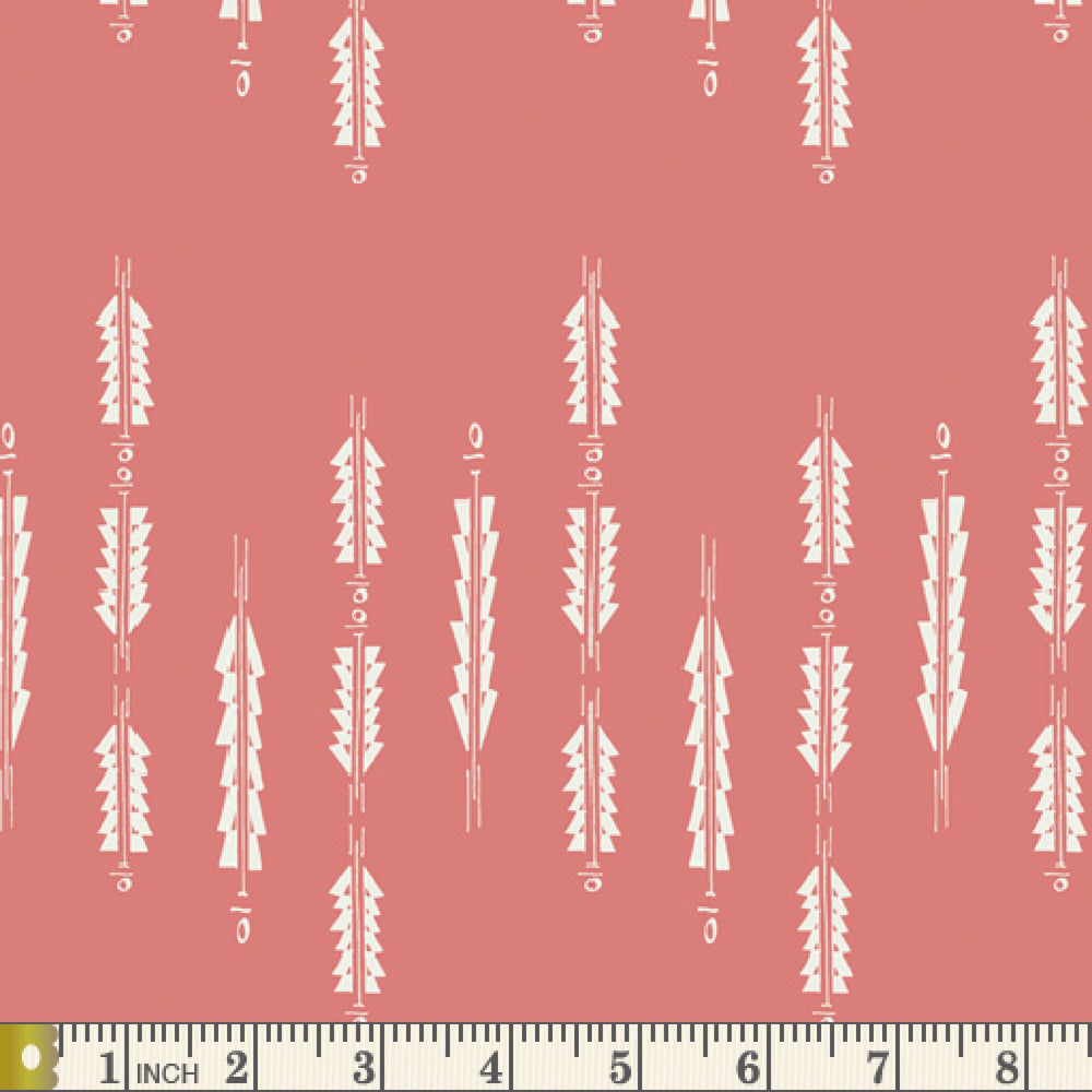 Aura Fletchings Rosewood FUS-RW-1902 | Maureen Cracknell | Rosewood Fusion by Art Gallery Fabrics | Yardage | End of Bolt | Destash
