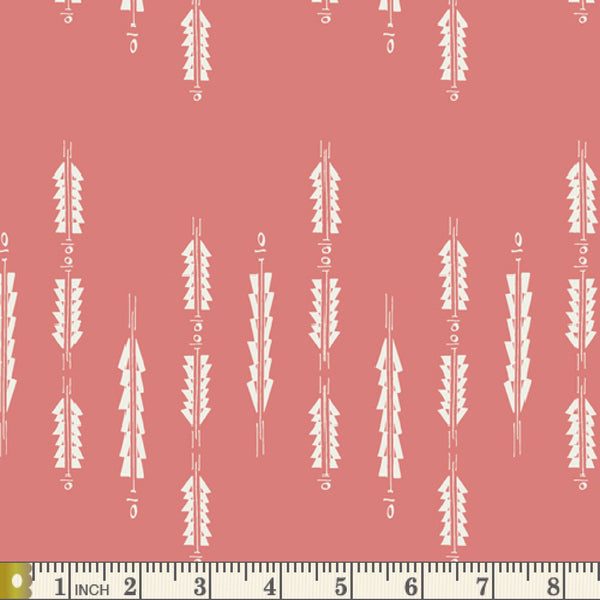 Aura Fletchings Rosewood FUS-RW-1902 | Maureen Cracknell | Rosewood Fusion by Art Gallery Fabrics | Yardage | End of Bolt | Destash