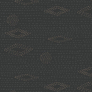 Kantha Charcoal KSM-83301 | Kismet by Sharon Holland | Art Gallery Fabrics | Continuous Yardage | Fat Quarter
