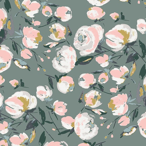 Sparkler Fusion Everlasting Blooms FUS-SK-1303 | Bari J | Sparkler Fusion by Art Gallery Fabrics | Yardage | Fat Quarter