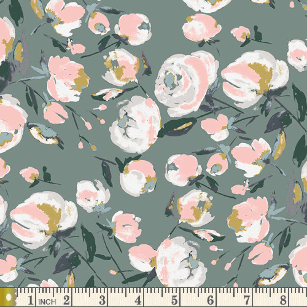 Sparkler Fusion Everlasting Blooms FUS-SK-1303 | Bari J | Sparkler Fusion by Art Gallery Fabrics | Yardage | Fat Quarter