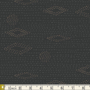 Kantha Charcoal KSM-83301 | Kismet by Sharon Holland | Art Gallery Fabrics | Continuous Yardage | Fat Quarter