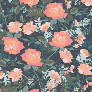 Rosemantic Trellis Dim PIC-39450 | Picturesque by Katarina Roccella | Art Gallery Fabrics | Floral Quilting Fabric | Yardage | Fat Quarter