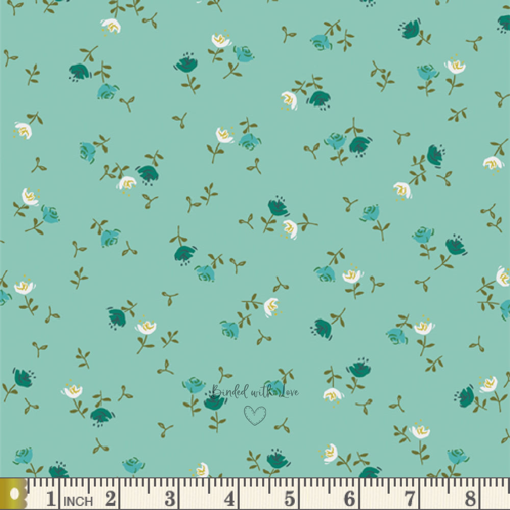 Velvet Olivia Celeste VLV-59656 | Velvet by Amy Sinibaldi | Art Gallery Fabrics | Continuous Yardage | Fat Quarter