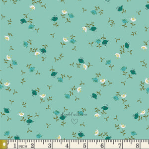 Velvet Olivia Celeste VLV-59656 | Velvet by Amy Sinibaldi | Art Gallery Fabrics | Continuous Yardage | Fat Quarter