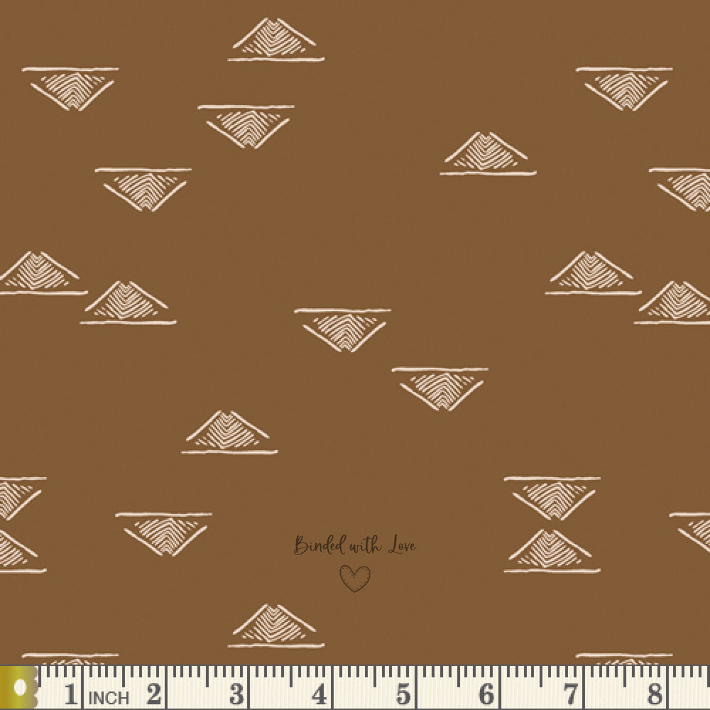 Domestic Charm Walnut HMB-44951 | Homebody by Maureen Cracknell | Art Gallery Fabrics | Quilting Cotton | Continuous Yardage| Fat Quarter