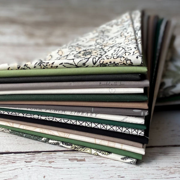 Curated Fat Quarter Bundle | 16 Fat Quarters | Hand Selected Art Gallery Fabrics Quilting Bundle | January Toad Spo