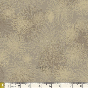 Khaki FE-516 | Floral Elements by Art Gallery Fabrics | Yardage | End of Bolt | Destash