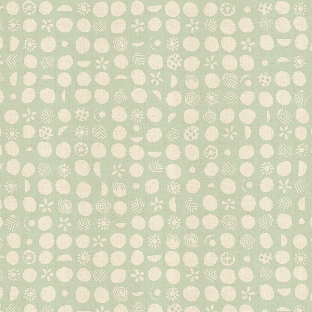 Germination Teal JE103-TE5U | Jeanne McGee | Tidepool Collaborative Collection by Cotton + Steel | Yardage | End of Bolt | Destash
