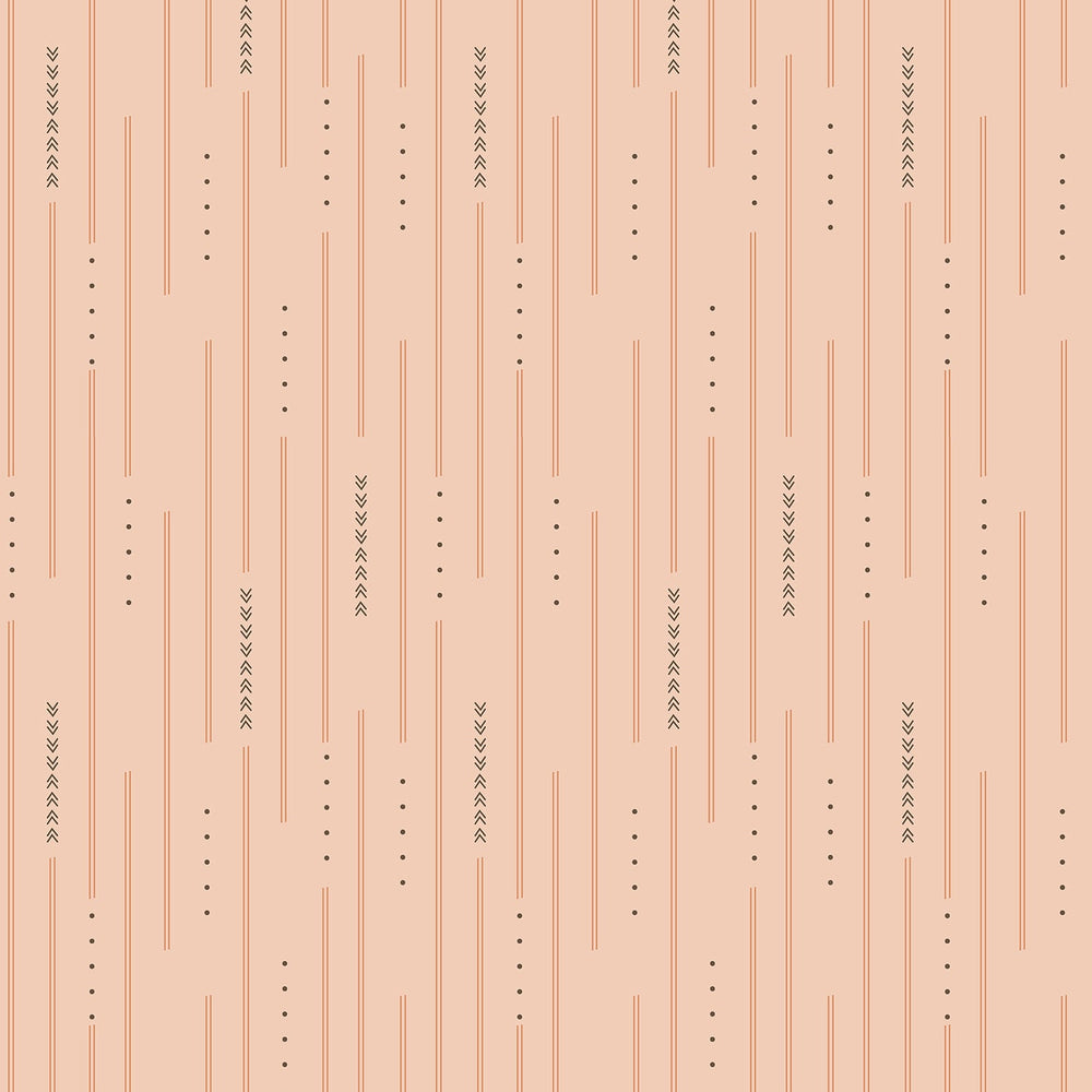 Trailhead Clay AC105-CL3 | Camp Creek by Ash Cascade | Cotton + Steel | Continuous Yardage | Fat Quarter