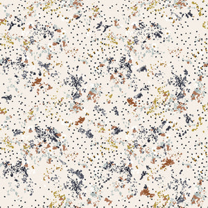 Windblown Navy HJ303-NA2 | Wallflower by Hope Johnson | Cotton + Steel | Continuous Yardage | Fat Quarter | Quilting Fabric