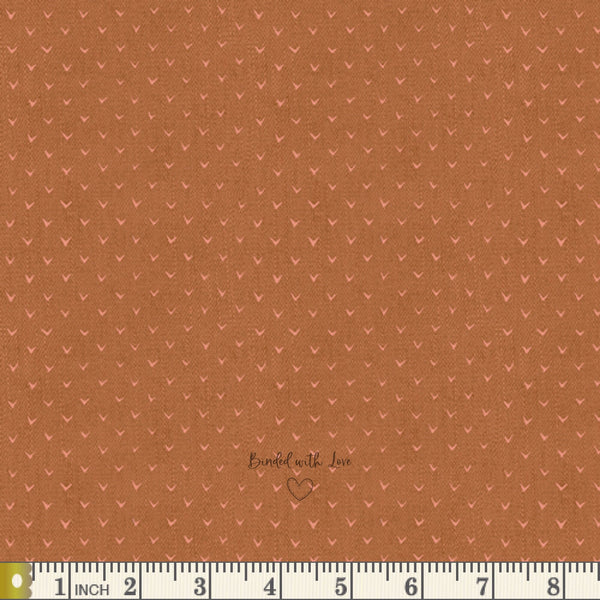 Carved Notches Copper TWT-20207 | Twenty by Katarina Roccella | Art Gallery Fabrics | Continuous Yardage | Fat Quarter