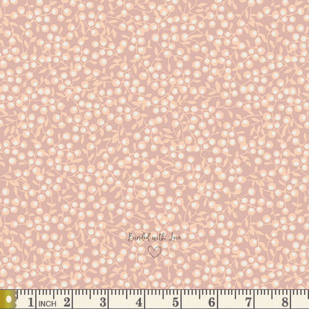 Winterberries Gold BLI-85609 | Blithe by Katarina Roccella | Art Gallery Fabrics | Continuous Yardage | End of Bolt | Destash