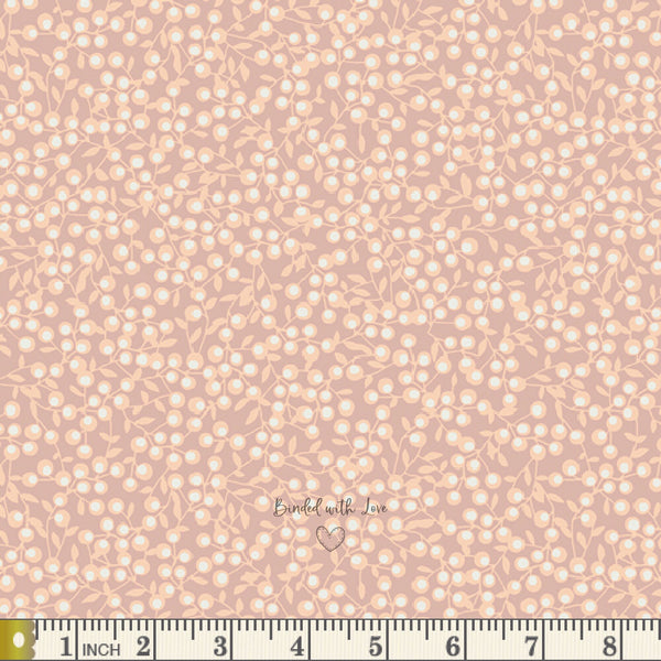 Winterberries Gold BLI-85609 | Blithe by Katarina Roccella | Art Gallery Fabrics | Continuous Yardage | End of Bolt | Destash