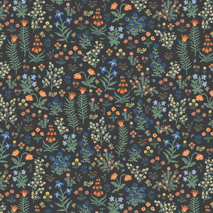 Menagerie Garden Black RP701-BK1 | Camont by Rifle Paper Co | Cotton + Steel | Continuous Yardage | Fat Quarter