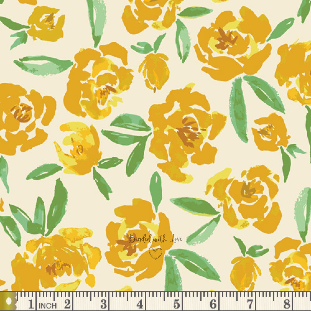 Fields of Goldenrod TOR-23860 | The Open Road by Bonnie Christine | Art Gallery Fabrics | Continuous Yardage | Fat Quarter