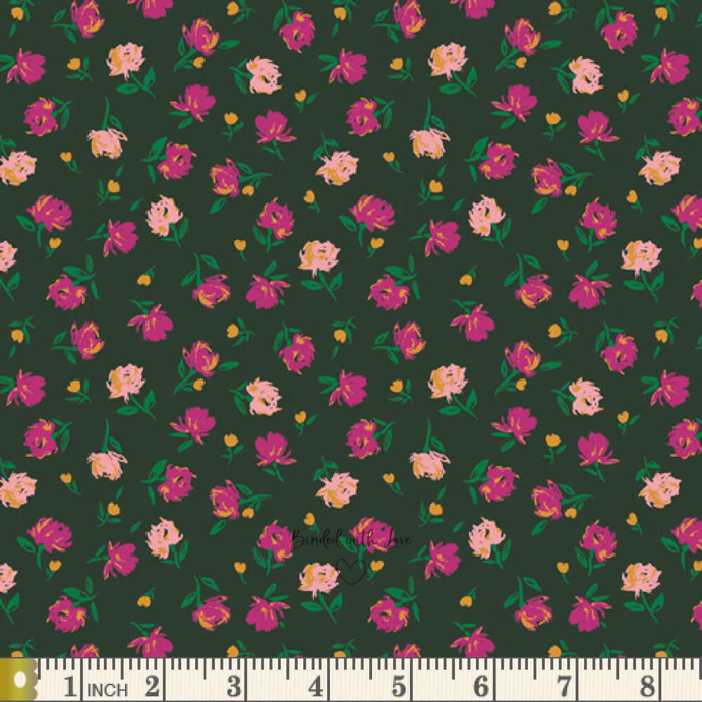 Gentle Rosebuds Lunar TFS-99115 | The Flower Society by AGF Studio | Art Gallery Fabrics | Continuous Yardage | End of Bolt | Destash