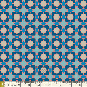 Pool Tile Blue SKS-94308 | Sun Kissed by Maureen Cracknell | Art Gallery Fabrics | Continuous Yardage | End of Bolt | Destash