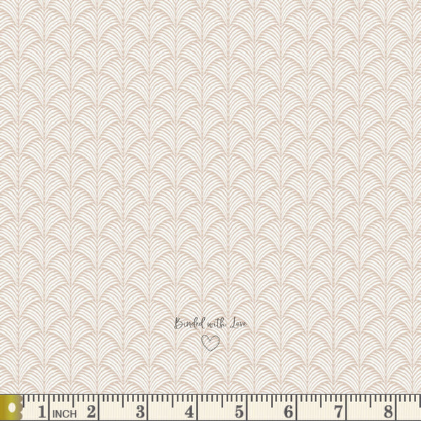 Loulu Fans Sand AUR-44901 | Aura by Mister Domestic | Art Gallery Fabrics | Continuous Yardage | Fat Quarter