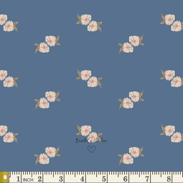 Flower Stamped Spell LVS-48803 | Love Story by Maureen Cracknell | Art Gallery Fabrics | Continuous Yardage| Fat Quarter