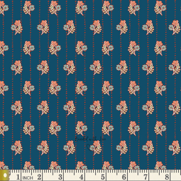 Thriving Threads Deep FLO-9124 | Fleet & Flourish by Maureen Cracknell | Art Gallery Fabrics | Continuous Yardage | End of Bolt | Destash