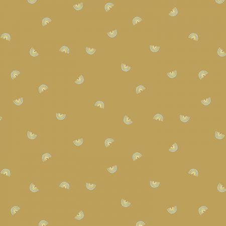 Always Look for Rainbows Good As Gold CS106-GA6 | Cotton + Steel Basics | Continuous Yardage | Fat Quarter