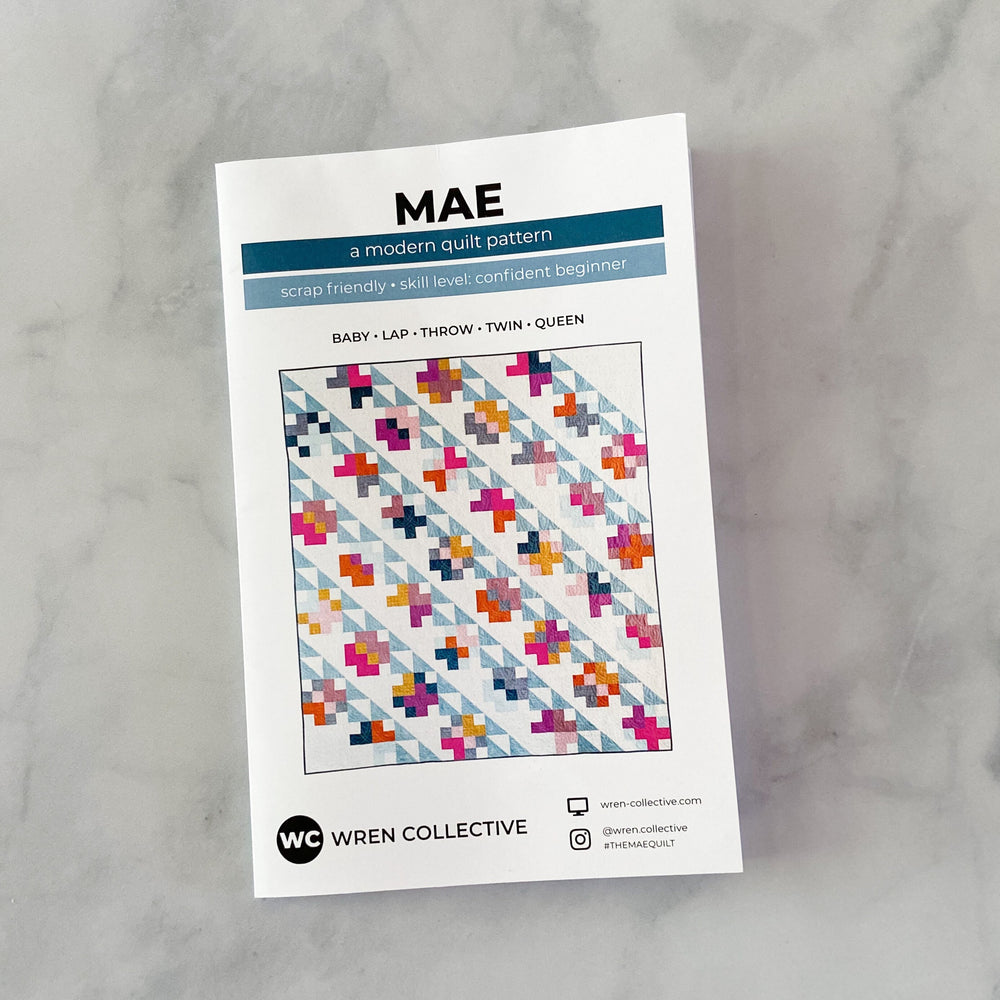 Mae Quilt by Wren Collective | Paper Pattern | Modern Quilt Pattern | Confident Beginner