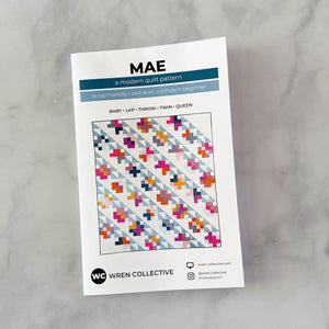 Mae Quilt by Wren Collective | Paper Pattern | Modern Quilt Pattern | Confident Beginner